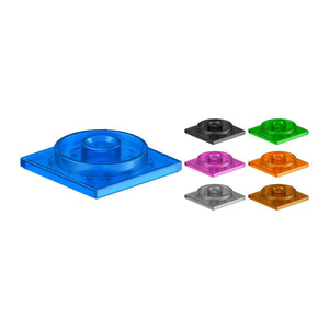3403 Compatible with Small-Particle Building Blocks, 4x4 Square Turntable Base Part 50g (approx. 21 pcs)
