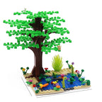 Ultimate Pond Tree Building Kit, 296PCS Bricks Blocks 2417/93551/33320, Multi-Color Nature Scenery