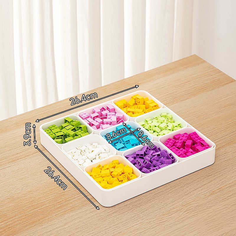 Reconfigurable Bricks Sorting Boxes, Puzzle Sorting Trays, Small Parts Storage Boxes, Bricks Storage Box