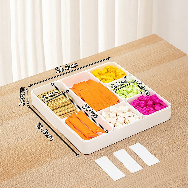 Reconfigurable Bricks Sorting Boxes, Puzzle Sorting Trays, Small Parts Storage Boxes, Bricks Storage Box