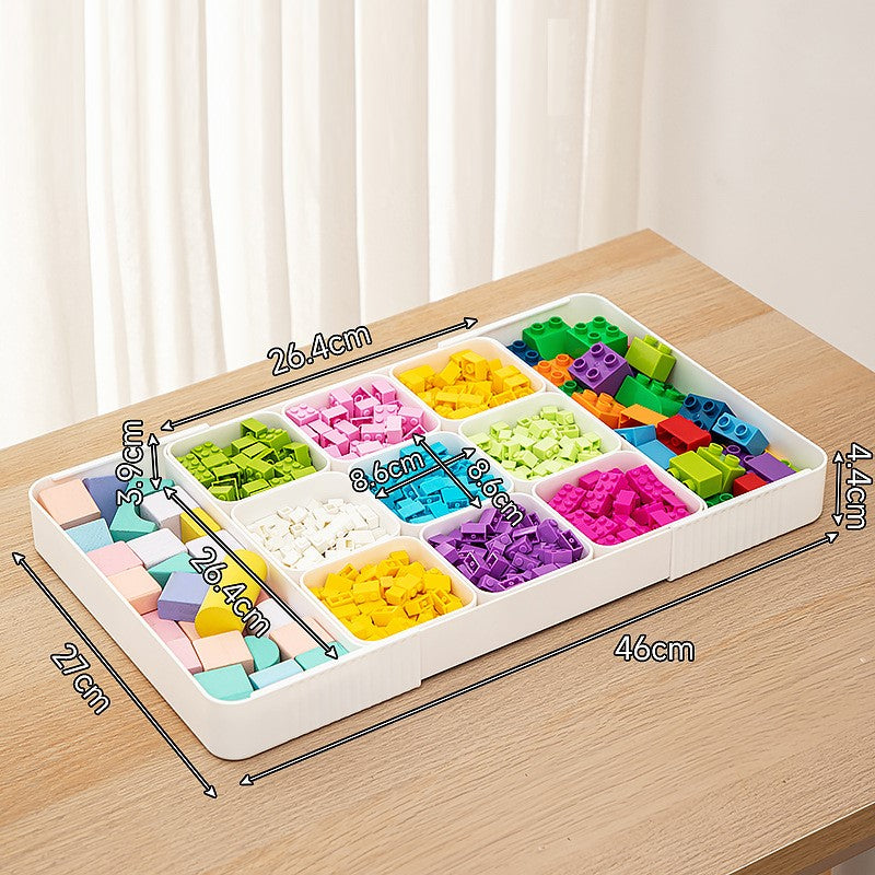 Reconfigurable Bricks Sorting Boxes, Puzzle Sorting Trays, Small Parts Storage Boxes, Bricks Storage Box