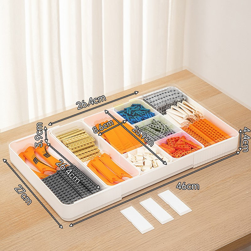 Reconfigurable Bricks Sorting Boxes, Puzzle Sorting Trays, Small Parts Storage Boxes, Bricks Storage Box