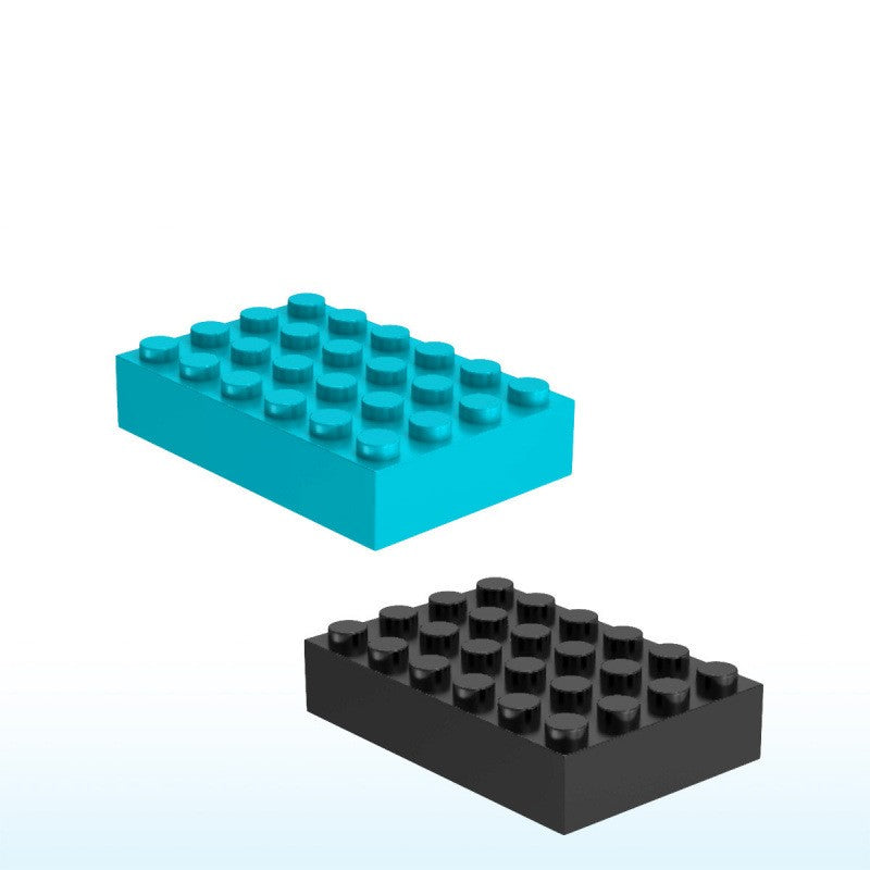 2356 Compatible Small-Particle Building Blocks, 4x6 Basic Brick Part/Accessory - 50g