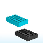 2356 Compatible Small-Particle Building Blocks, 4x6 Basic Brick Part/Accessory - 50g