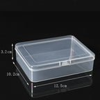 Building Block Storage Box, Rectangular Plastic Sorting Box, Rectangular Transparent Storage Box.	