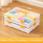 Building Block Parts Sorting Box, Transparent Sorting Container, Compartmentalized Storage Box For Small Bricks