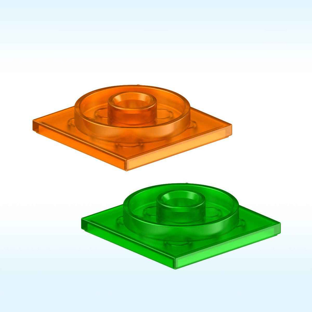 3403 Compatible with Small-Particle Building Blocks, 4x4 Square Turntable Base Part 50g (approx. 21 pcs)