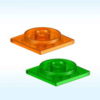 3403 Compatible with Small-Particle Building Blocks, 4x4 Square Turntable Base Part 50g (approx. 21 pcs)