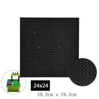 24x24 Double-Sided Building Block Baseplate, 19.2cm x 19.2cm Compatible with Small-Particle Blocks Baseplate Non-GoBricks Brand
