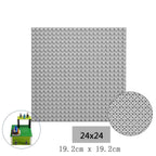 24x24 Double-Sided Building Block Baseplate, 19.2cm x 19.2cm Compatible with Small-Particle Blocks Baseplate Non-GoBricks Brand