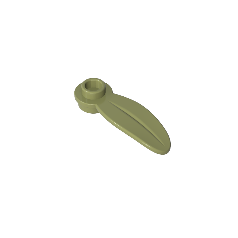 1x1 Circular Shape With Leaves On The Side, Resembling Plant Petals. 7905