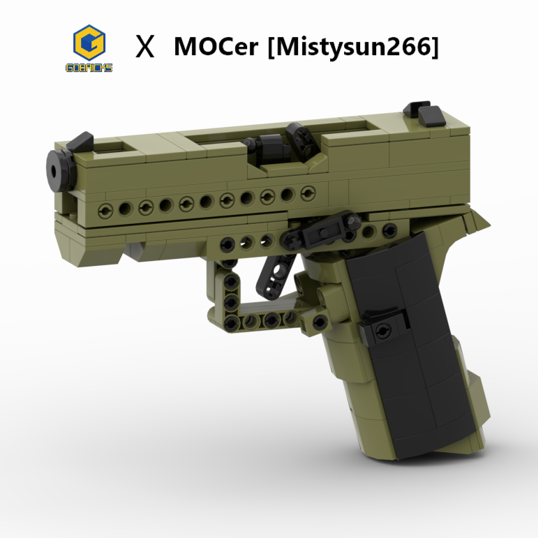 Glock 43X Soft-Launch Brick Model, Building Blocks Toys Gun? Sets - GOBRICKS x MOCERS Collaboration Brick Zone